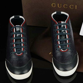 グッチ 靴 スーパーコピー GUCCI ハイカットスニーカー ブラック GGキャンパス glr22